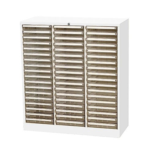 トレーキャビネット 浅型18段3列