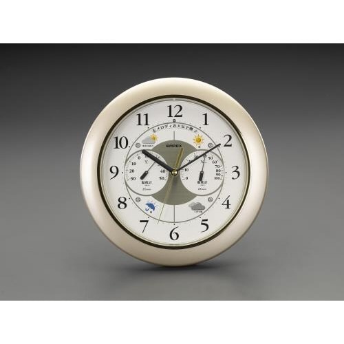 φ315mm 掛時計(温度・湿度計付)