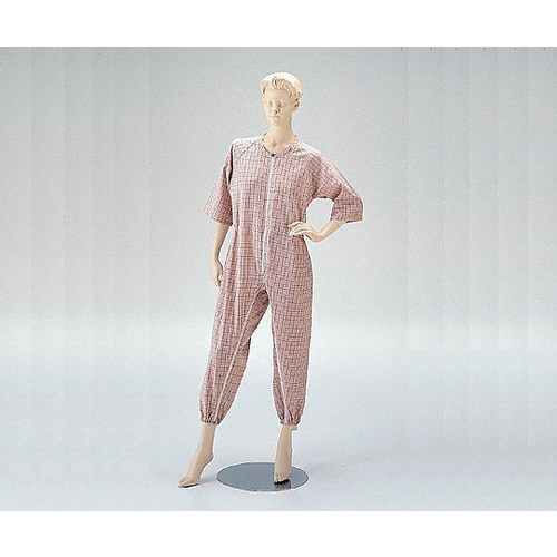 前開き介護ねまき (ロック機能付) ピンク/L