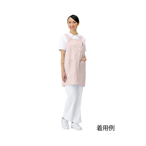 エプロン(5ポケット/前スリット入り)ピンク/LL