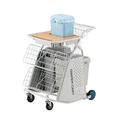 おむつ交換カート (タオルポット付き)