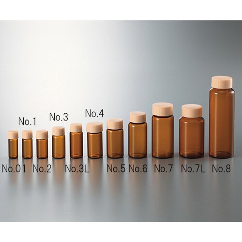 CCスクリュー管 褐色 オレンジキャップ 20mL