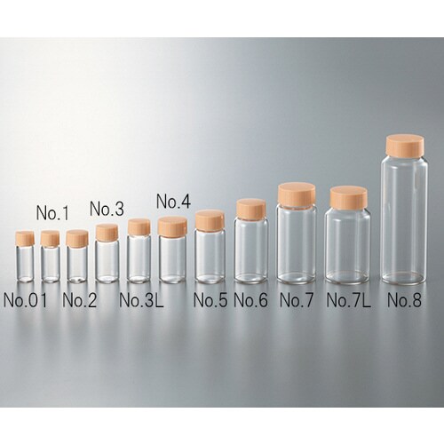 CCスクリュー管 透明 オレンジキャップ 6mL