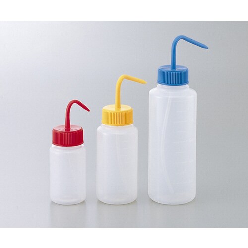 洗浄瓶カラフルバリエ広口 イエロー 250mL