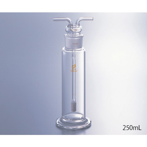 ガス洗浄瓶(棒フィルター付き) 125mL