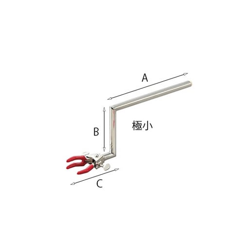 両開きクランプクランク型 極小