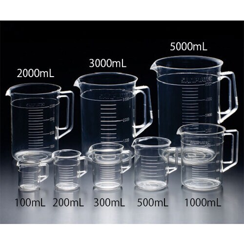TPX手付きビーカー 500ml