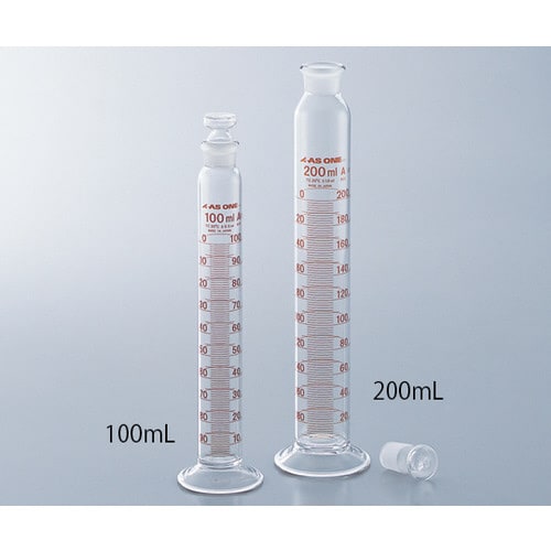 有栓メスシリンダー100ml ASONE