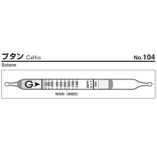 ガス検知管 104