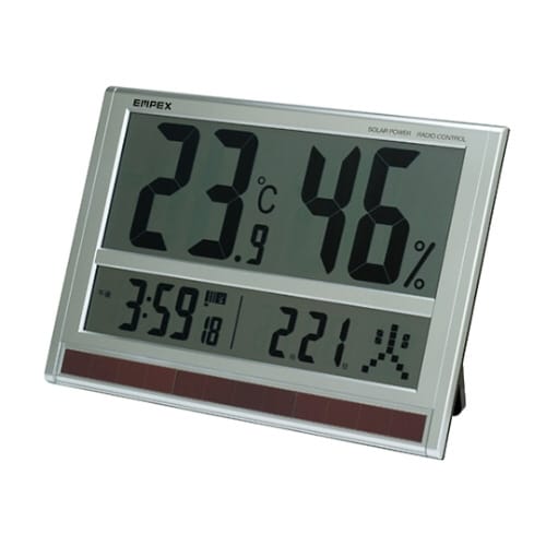 TD−8170 ジャンボソーラー温湿度計