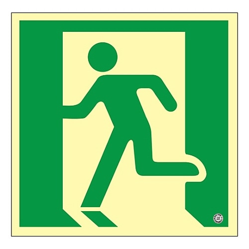 高輝度蓄光避難口誘導標識 蓄光SN−2835