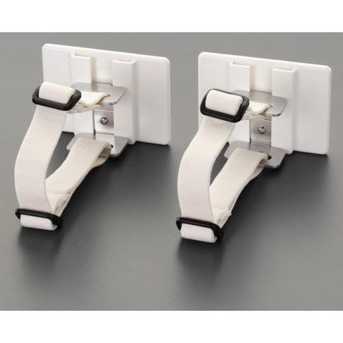 63×88mm転倒防止粘着固定具(パイプ用/2個)