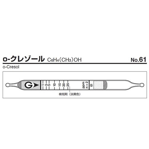 【冷蔵】ガス検知管 o−クレゾール