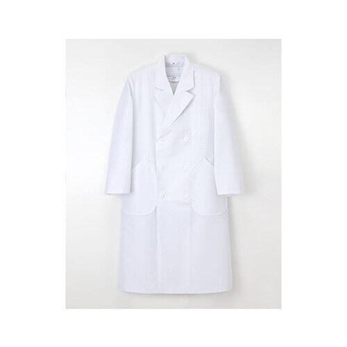 男子ダブル診察衣 ホワイト L HK10