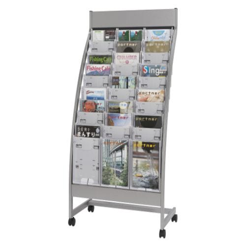 パンフレットスタンド 3列10段 ホワイト