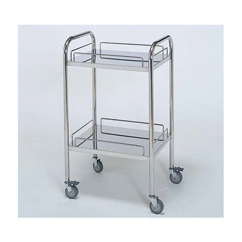 ステンレスワゴン アーチ型回診車M (枠付) 2段