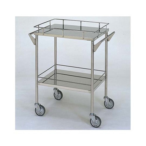 ステンレスワゴン 回診車L (枠付) 2段