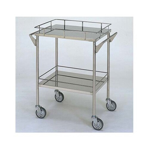 ステンレスワゴン 回診車S (枠付) 2段