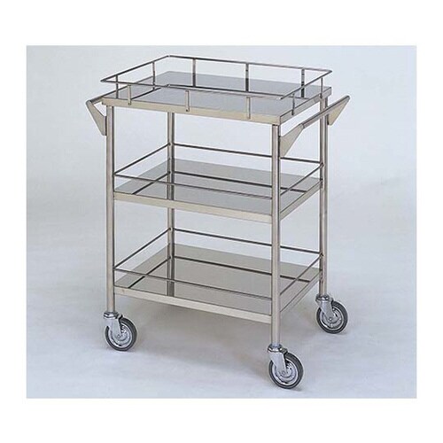 ステンレスワゴン 回診車S (枠付) 3段