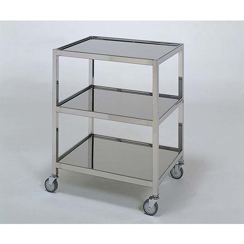 ステンレスワゴン 機械卓子S (縁付) 3段