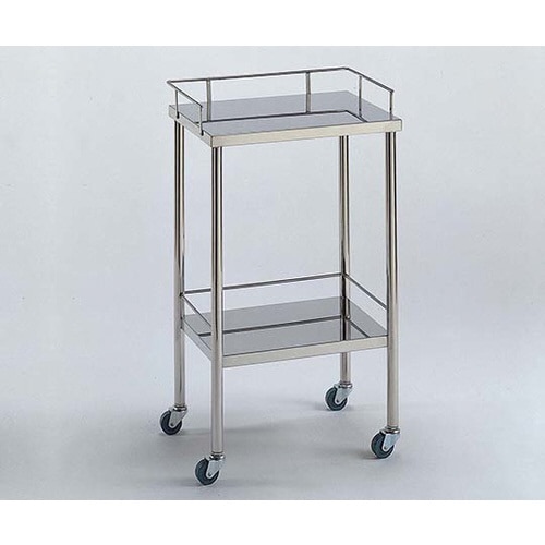ステンレスワゴン 機械卓子S (3方枠付) 2段