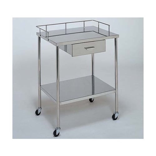 ステンレスワゴン 機械卓子L 引出付(1個)