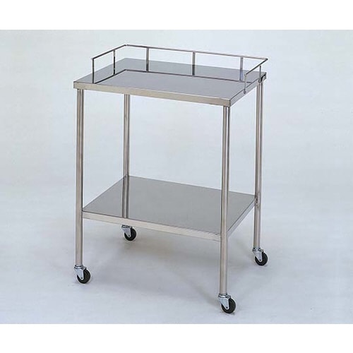 ステンレスワゴン 機械卓子S (枠付) 2段