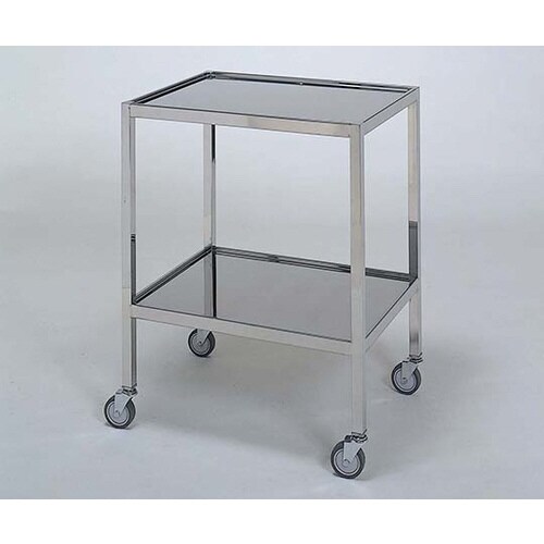 ステンレスワゴン 機械卓子S (縁付) 2段