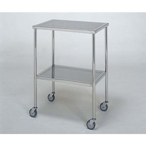 ステンレスワゴン 機械卓子M (パンチング)