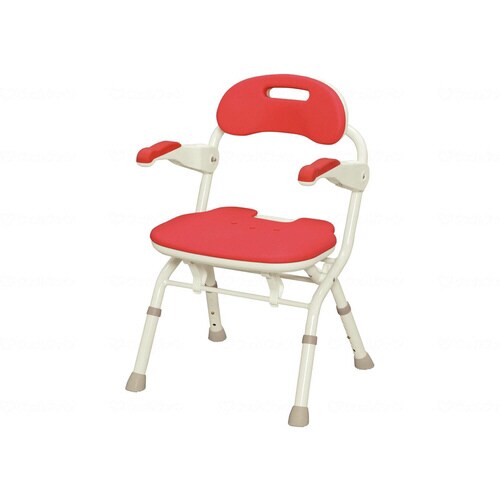 折りたたみシャワーベンチ (FSフィット) レッド