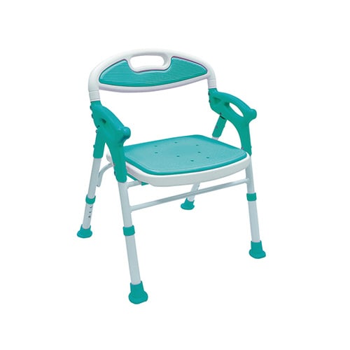 折りたたみシャワーチェアー 楽湯 ライトグリーン
