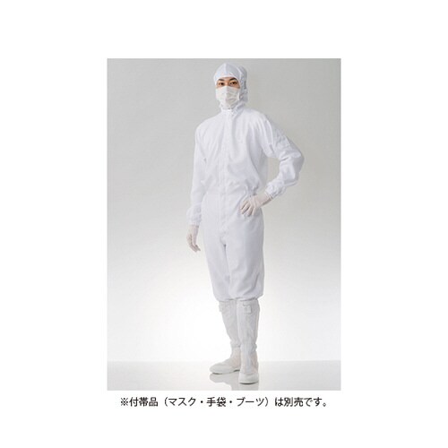 防塵フード一体ツナギ服 白FH197C−01 M