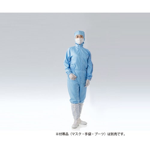 防塵フード一体ツナギ服 青FH197C−02 L