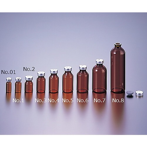 バイアル瓶No.2 5ml 褐 100本