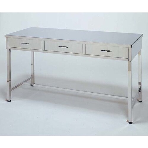 作業台引出3個付アジャスター付1200×600mm