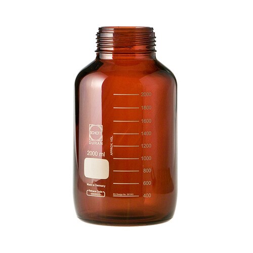 ねじ口びん 広口 茶褐色 びんのみ 2L