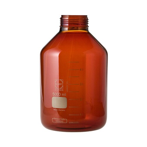 ねじ口びん 広口 茶褐色 びんのみ 5L