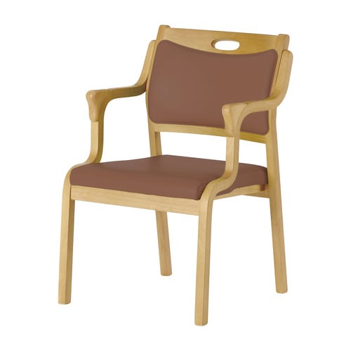 らくらくチェア 茶 ライトブラウン