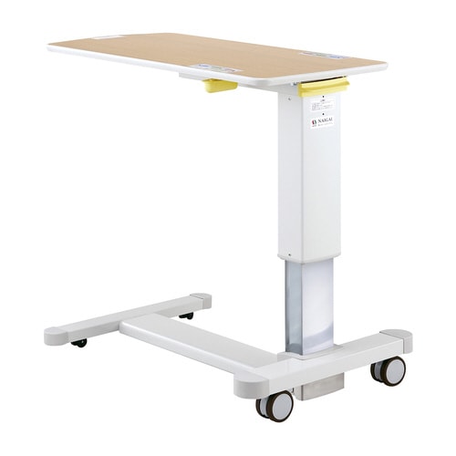 昇降ベッドサイドテーブルナチュラル90×45×60