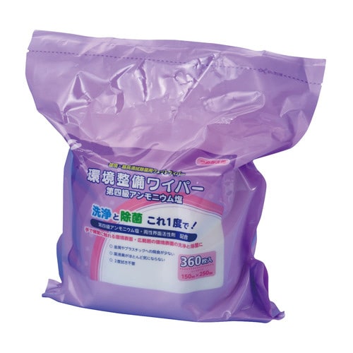 環境整備ワイパーバケツ用詰替シート 360枚入×4