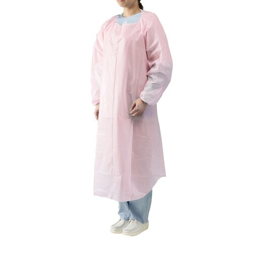 プラスチックエプロン袖付 ゴム袖タイプ