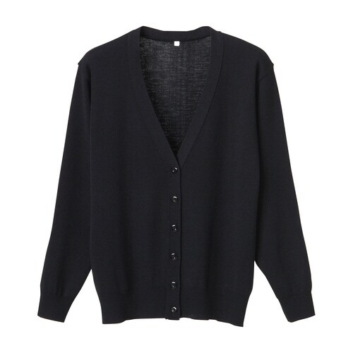 長袖カーディガンD−1001 LL ブラック