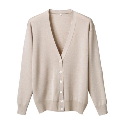 長袖カーディガンD−1001 5L ベージュ