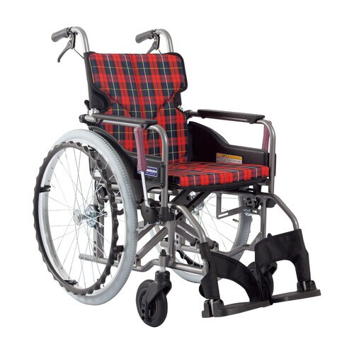 車いす自走用KMD−A22−42S−M 赤チェック