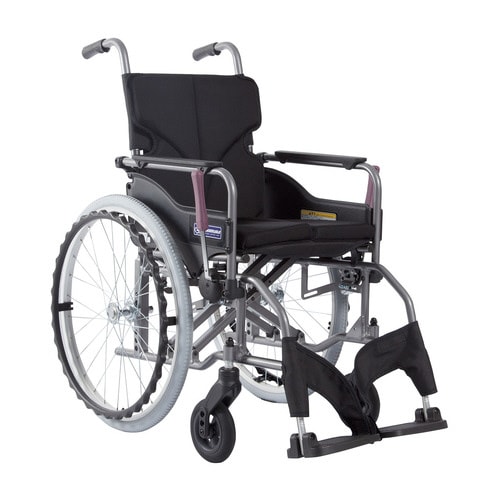 車いす自走用KMD−A22−42−H 黒メッシュ