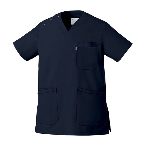 スクラブ MZ−0018 SS ダークネイビー