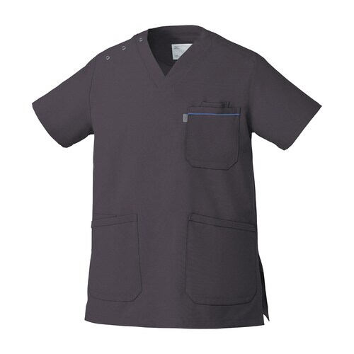 スクラブ MZ−0018 SS チャコールグレー