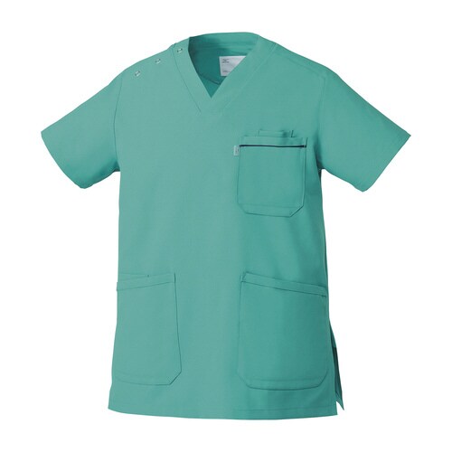 スクラブ MZ−0018 3L エメラルドグリーン