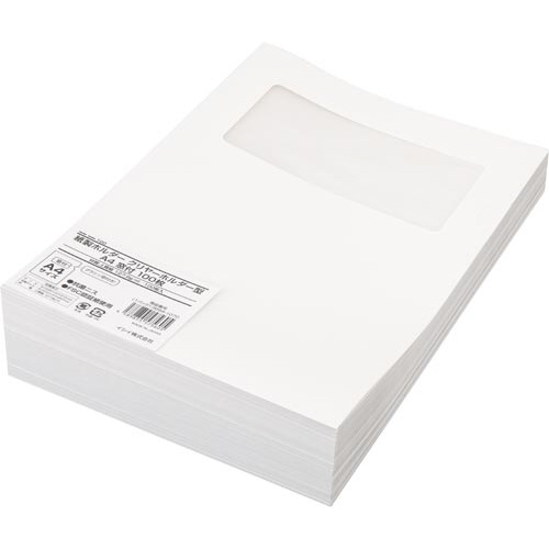 紙製ホルダー クリヤーホルダー型A4窓付 500枚