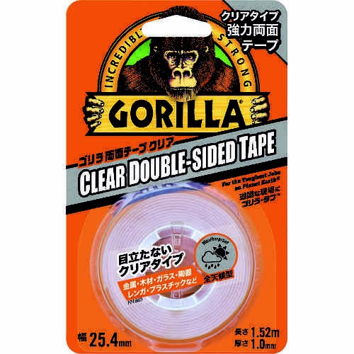 強力両面テープ ゴリラ両面テープ クリア